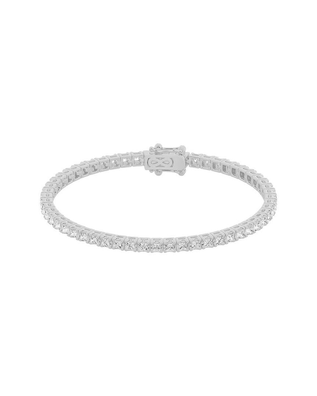Lab Grown Diamonds White 14K 3.00 Ct. Tw. Lab Grown Diamond Tennis Bracelet