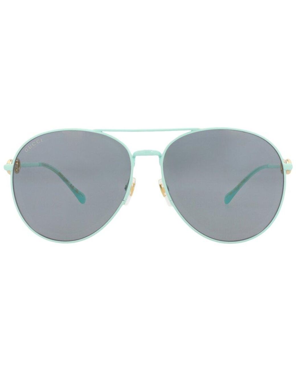 Gucci Blue 60Mm Sunglasses