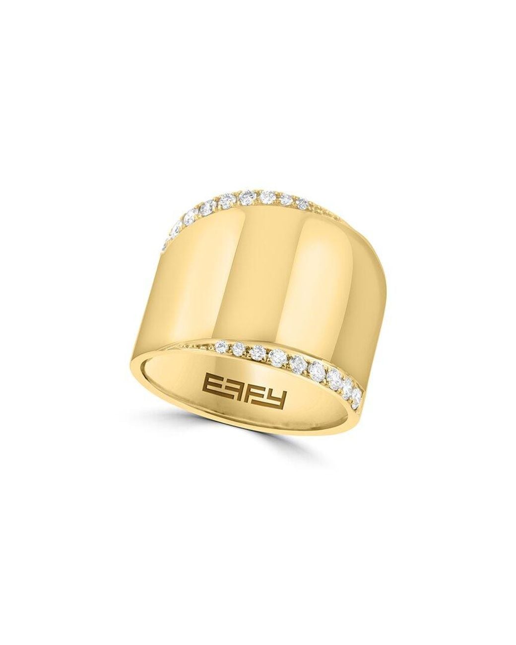 Effy Fine Jewelry Metallic 14K 0.34 Ct. Tw. Diamond Ring