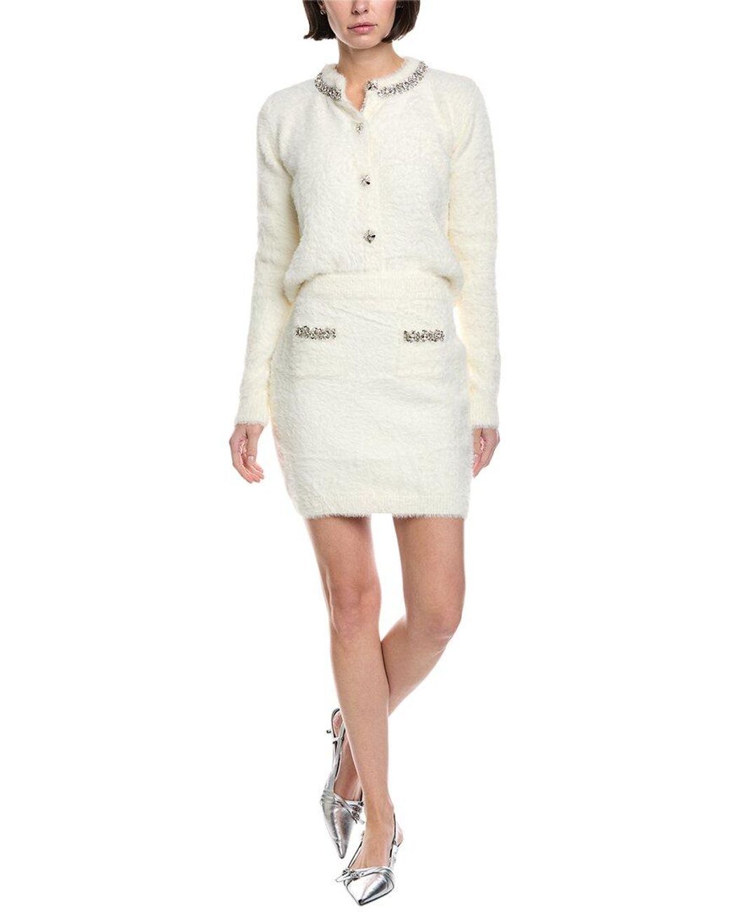 Fate White Fuzzy Eyelash Skirt