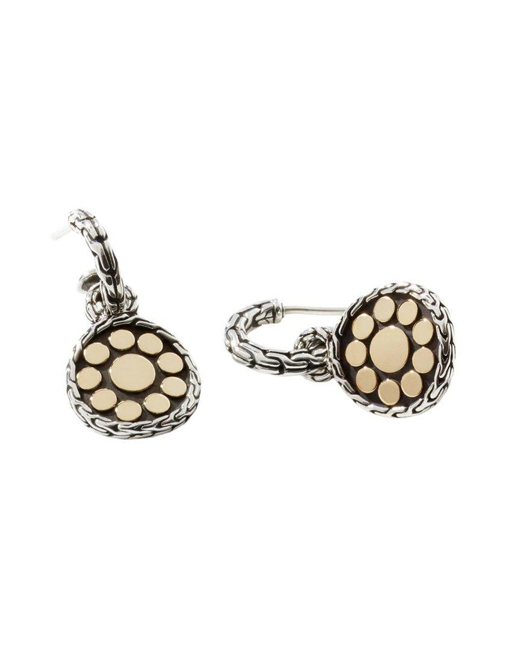 John Hardy Metallic Essentials Dot & 18K Earrings