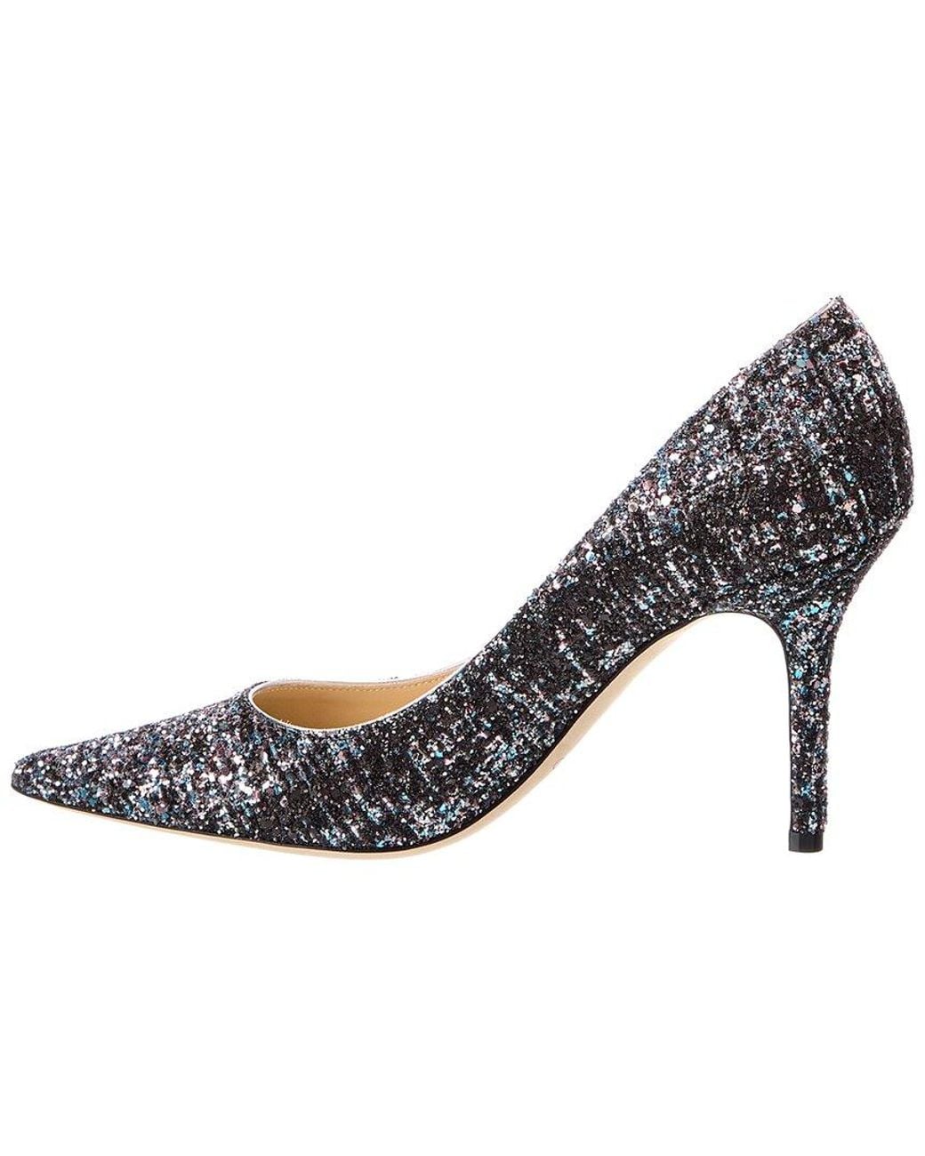 Jimmy Choo Metallic Agnes Glitter Pump