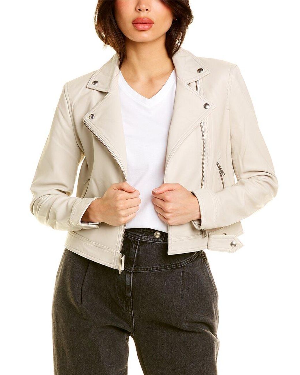 IRO Kolmar Leather Jacket in Brown 
