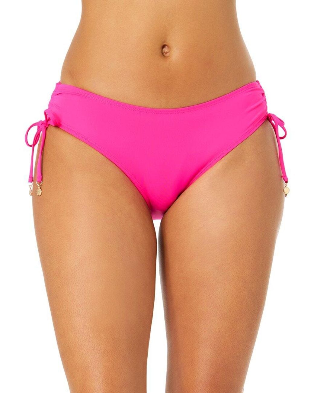 Anne Cole Pink Alex Side Tie Bottom