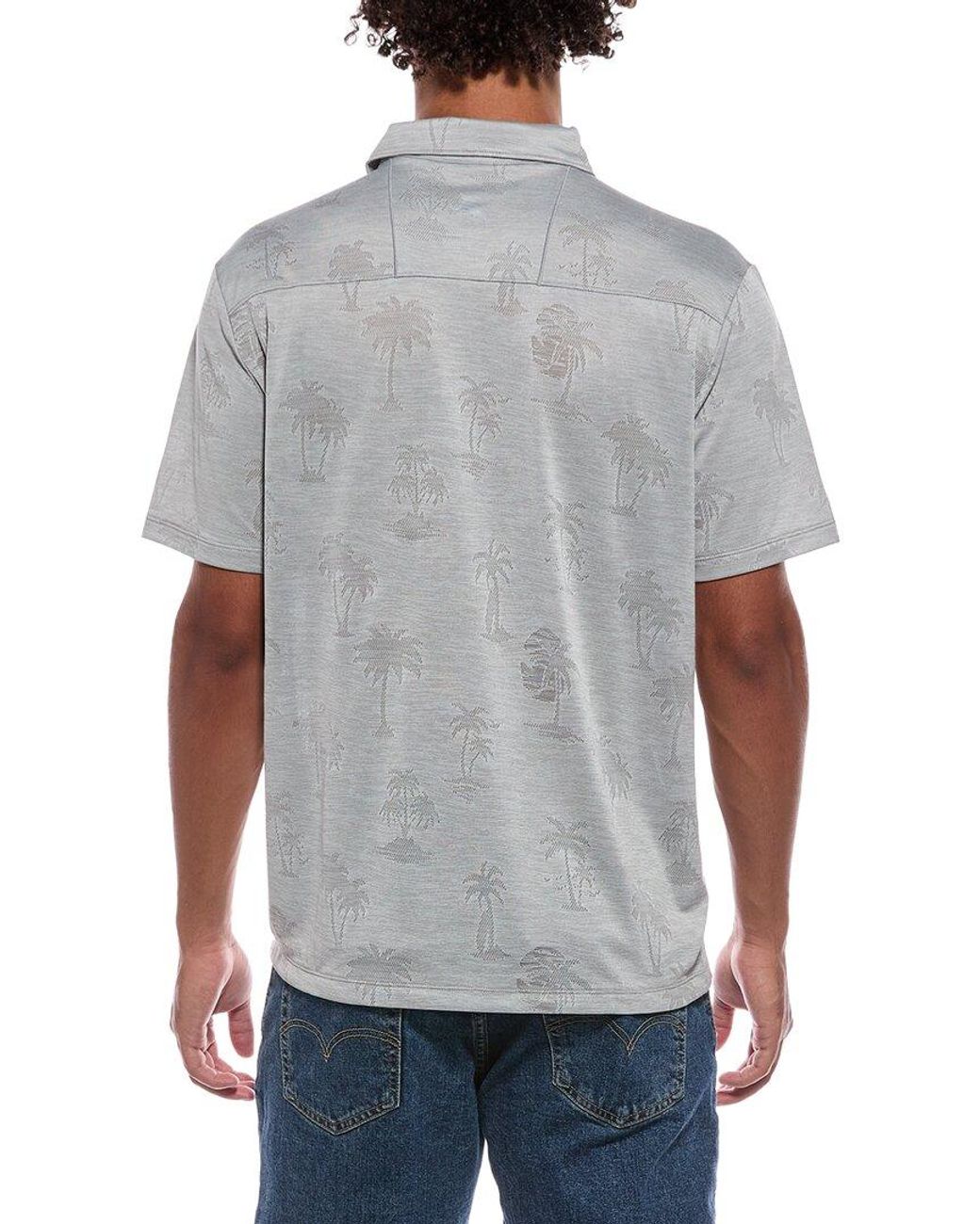 Tommy Bahama Gray Sport Palm Coast Palmera Polo Shirt for men