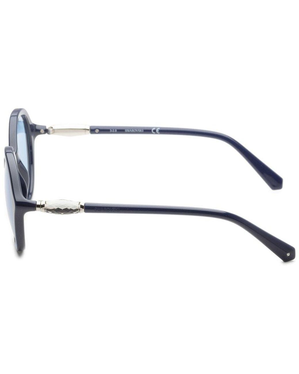 Swarovski Blue Sk0228 51Mm Sunglasses