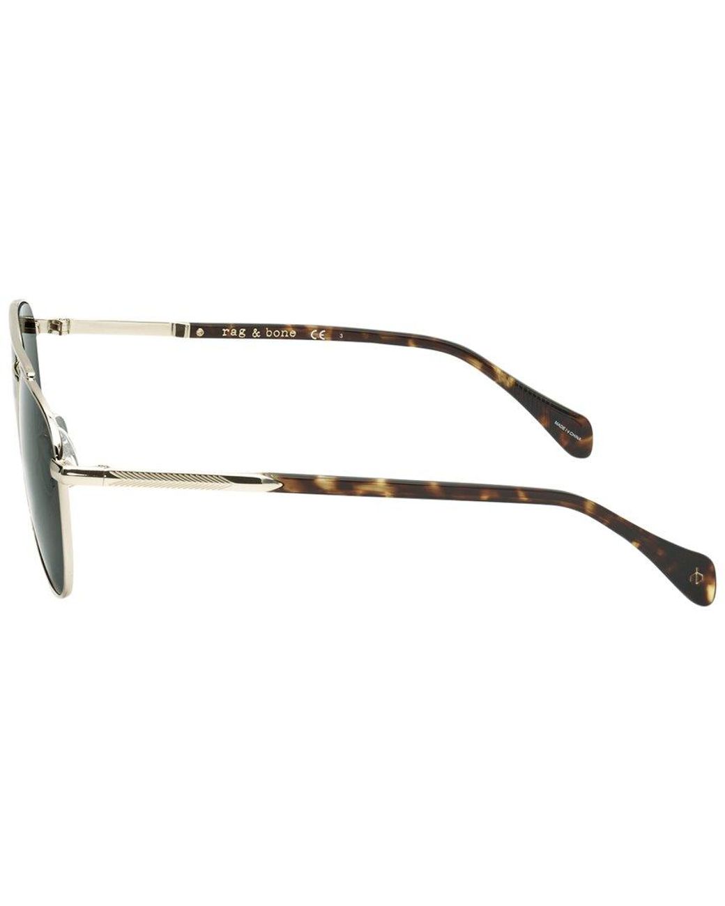 Rag & Bone Metallic Rnb1044 55mm Sunglasses