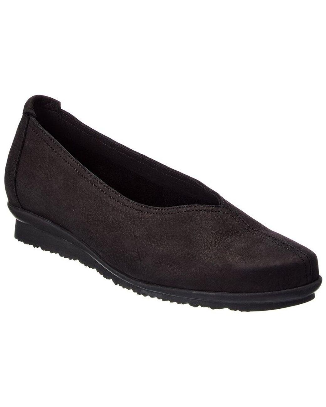 Arche Black Barene Leather Flat