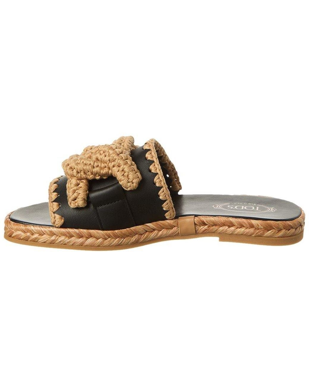 Tod's Brown Gomma Leather Sandal