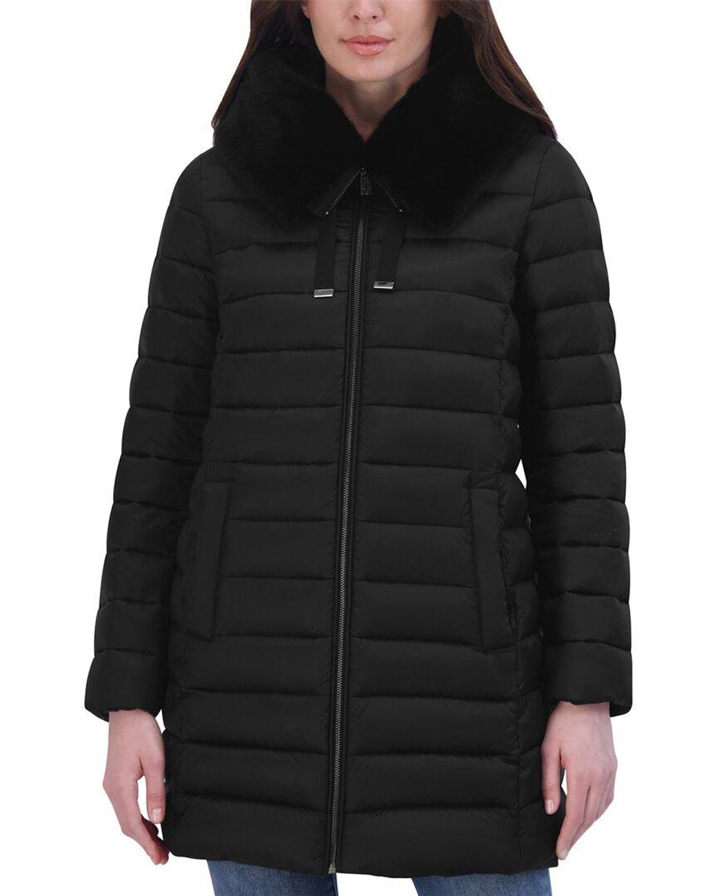 Tahari Black Puffer Jacket