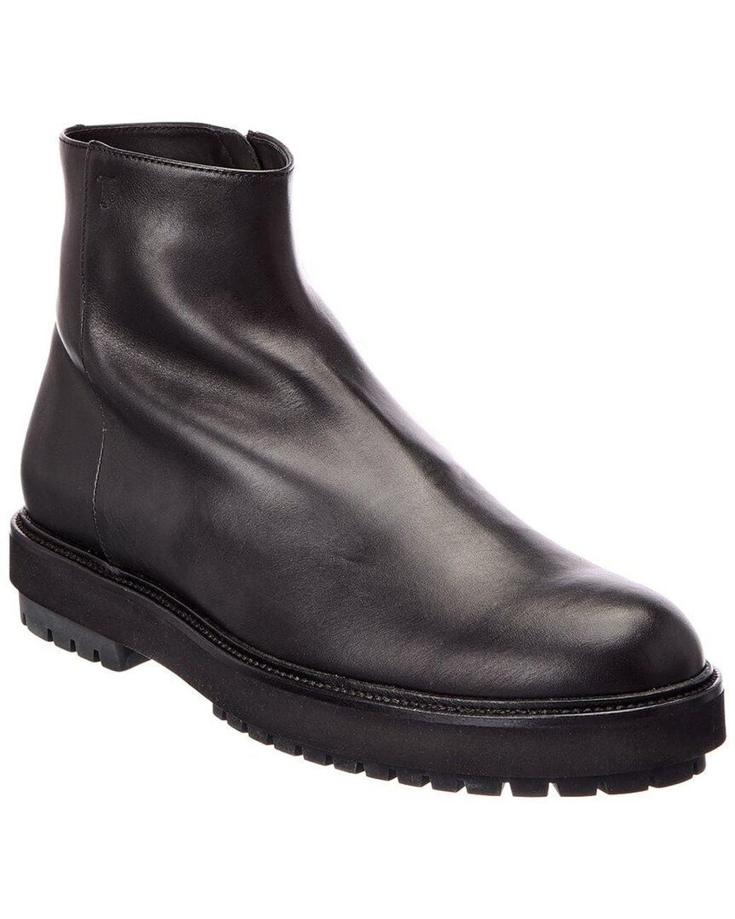 Tod's Black Leather Boot for men