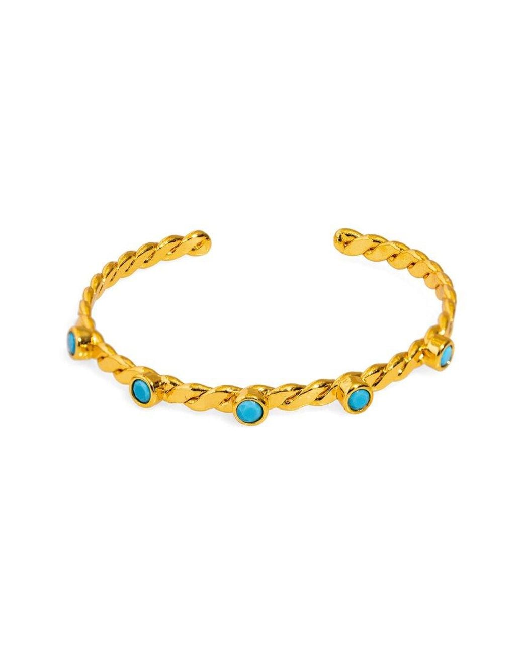 Ebru Jewelry Metallic Plated Cuff Bracelet