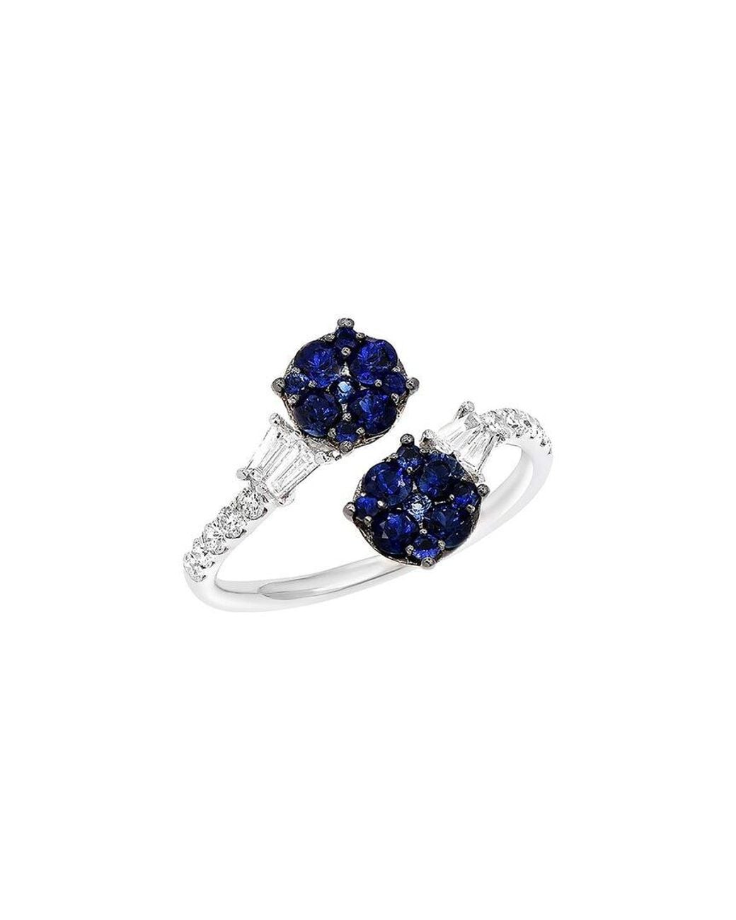Diana M Blue Fine Jewelry 14k 0.85 Ct. Tw. Diamond Cluster Ring