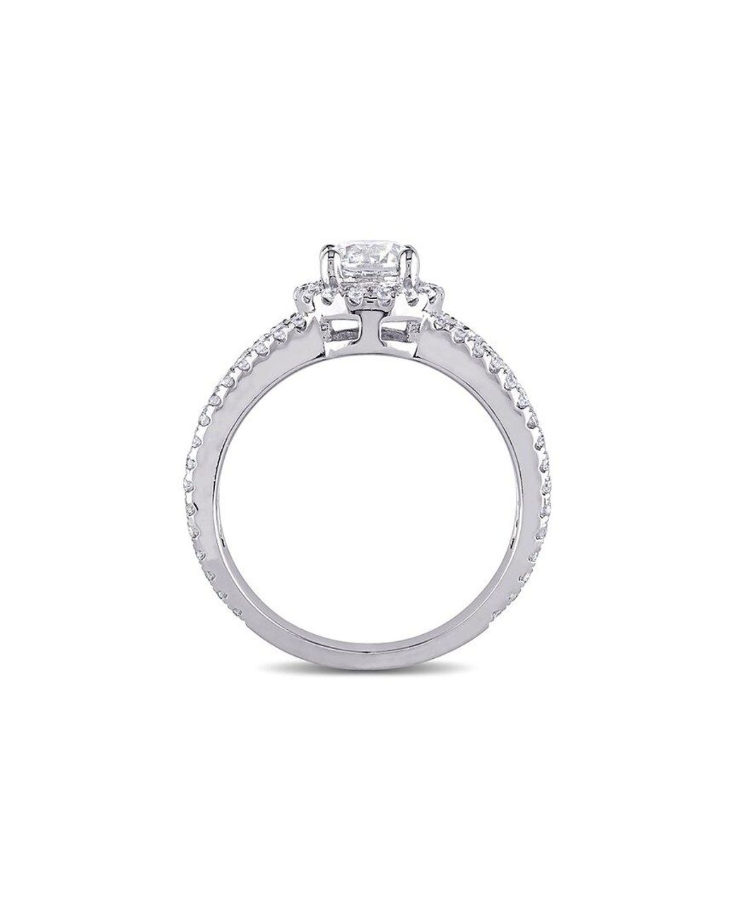 Rina Limor White 14K 1.29 Ct. Tw. Diamond Halo Split Shank Ring