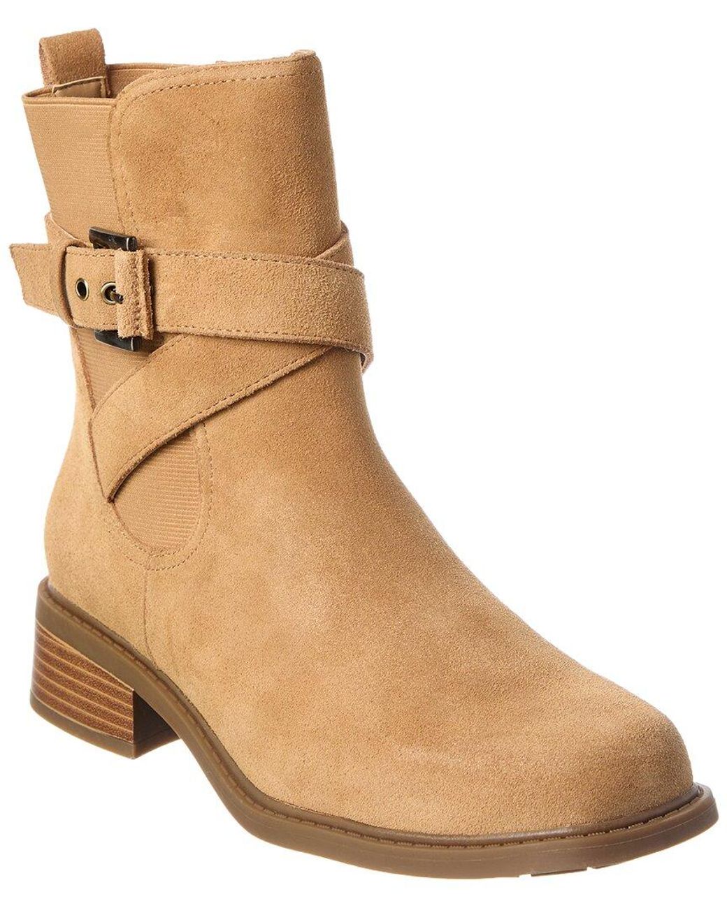 Donald J Pliner Natural Mathilda Suede Boot