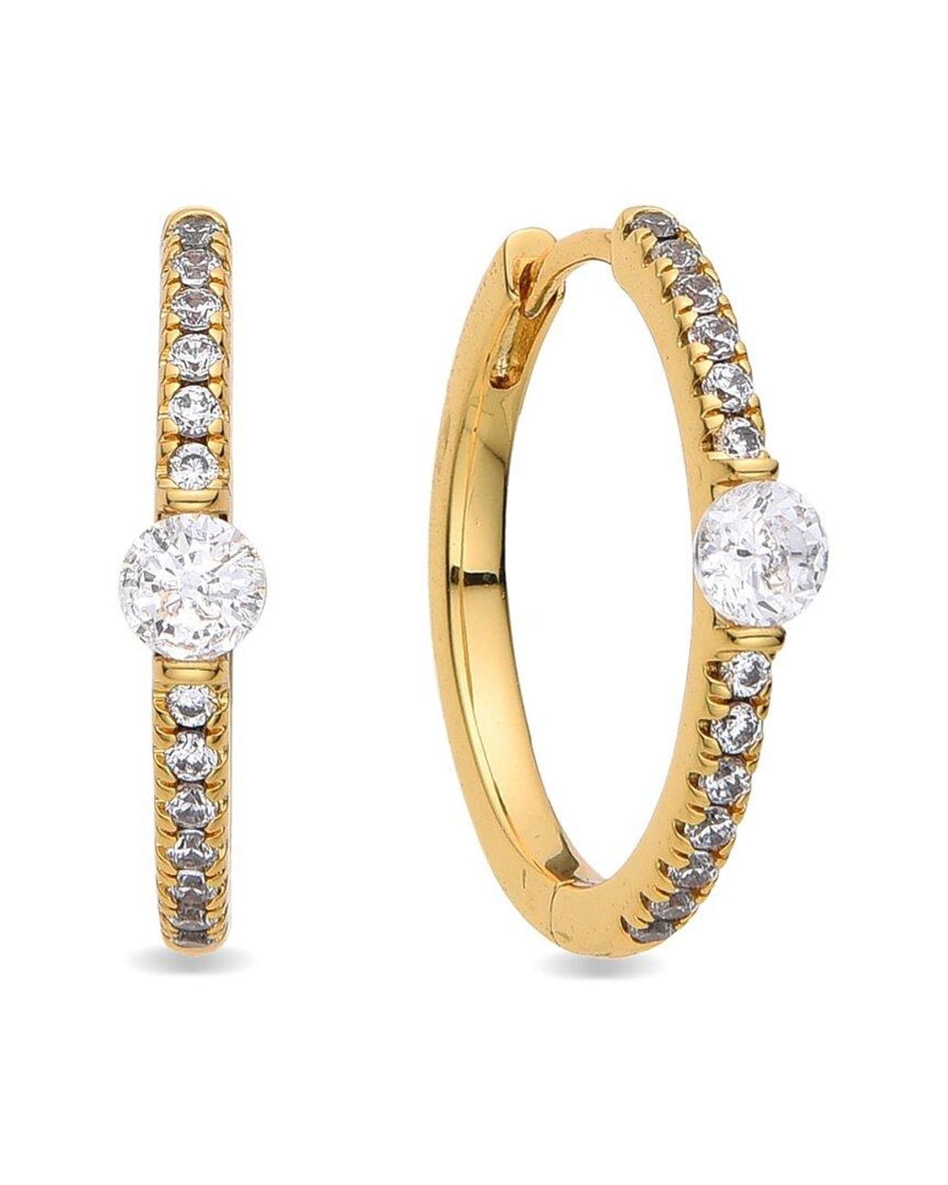 Eye Candy LA Metallic Cz Hoop Earring