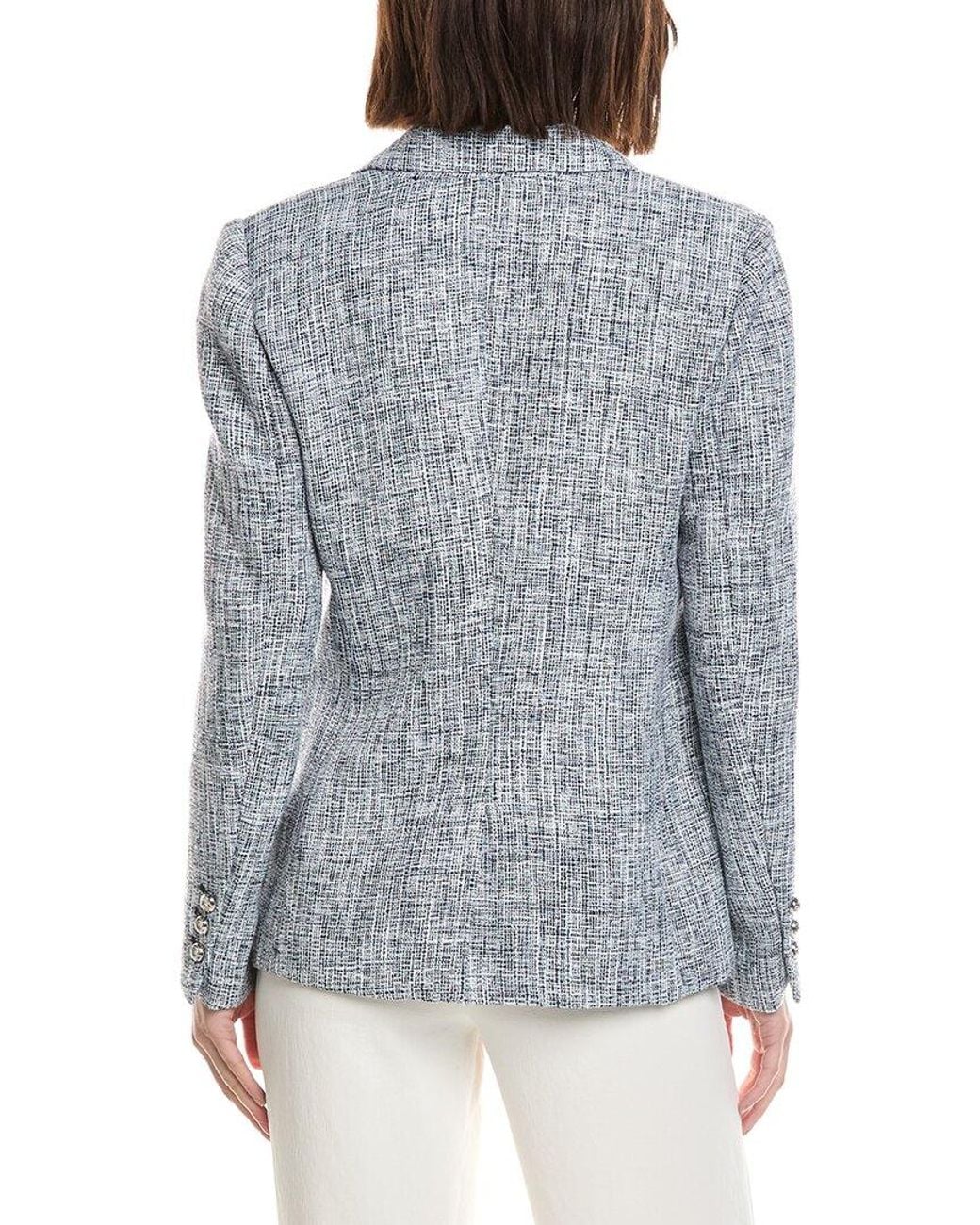 Cece Gray Double Breasted Blazer