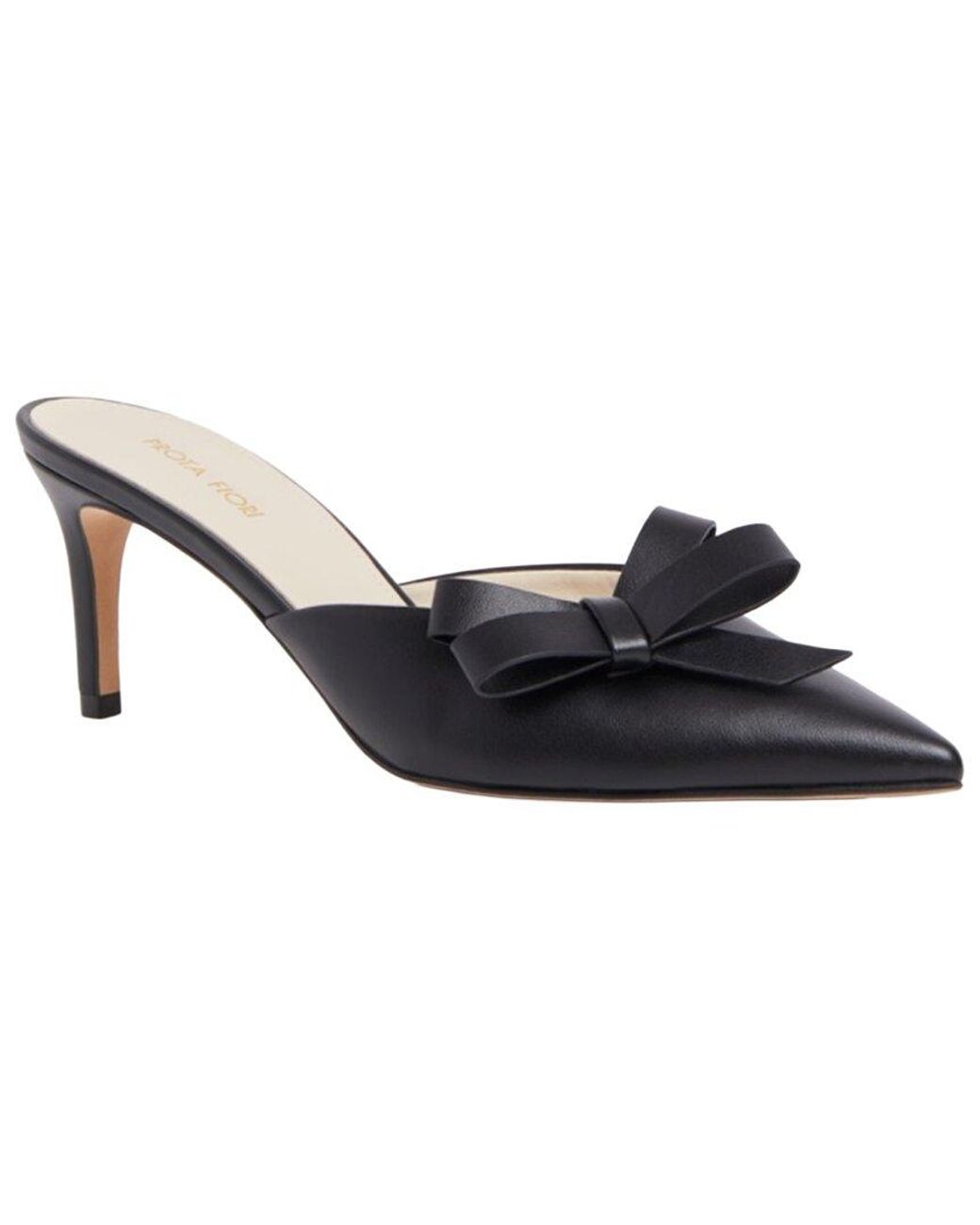 Prota Fiori Blue Ortensia Apple Leather Mule