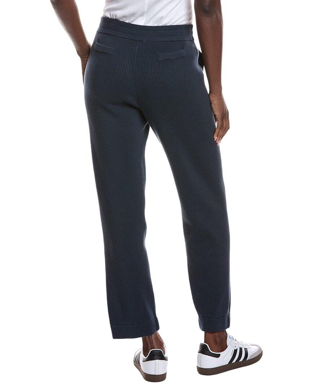 Brunello Cucinelli Blue Ribbed Pant