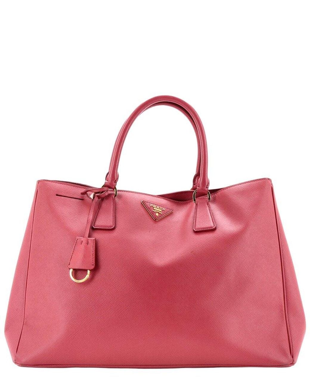 Prada Pink Saffiano Leather Lux Open Tote Large (Authentic Pre-Loved)