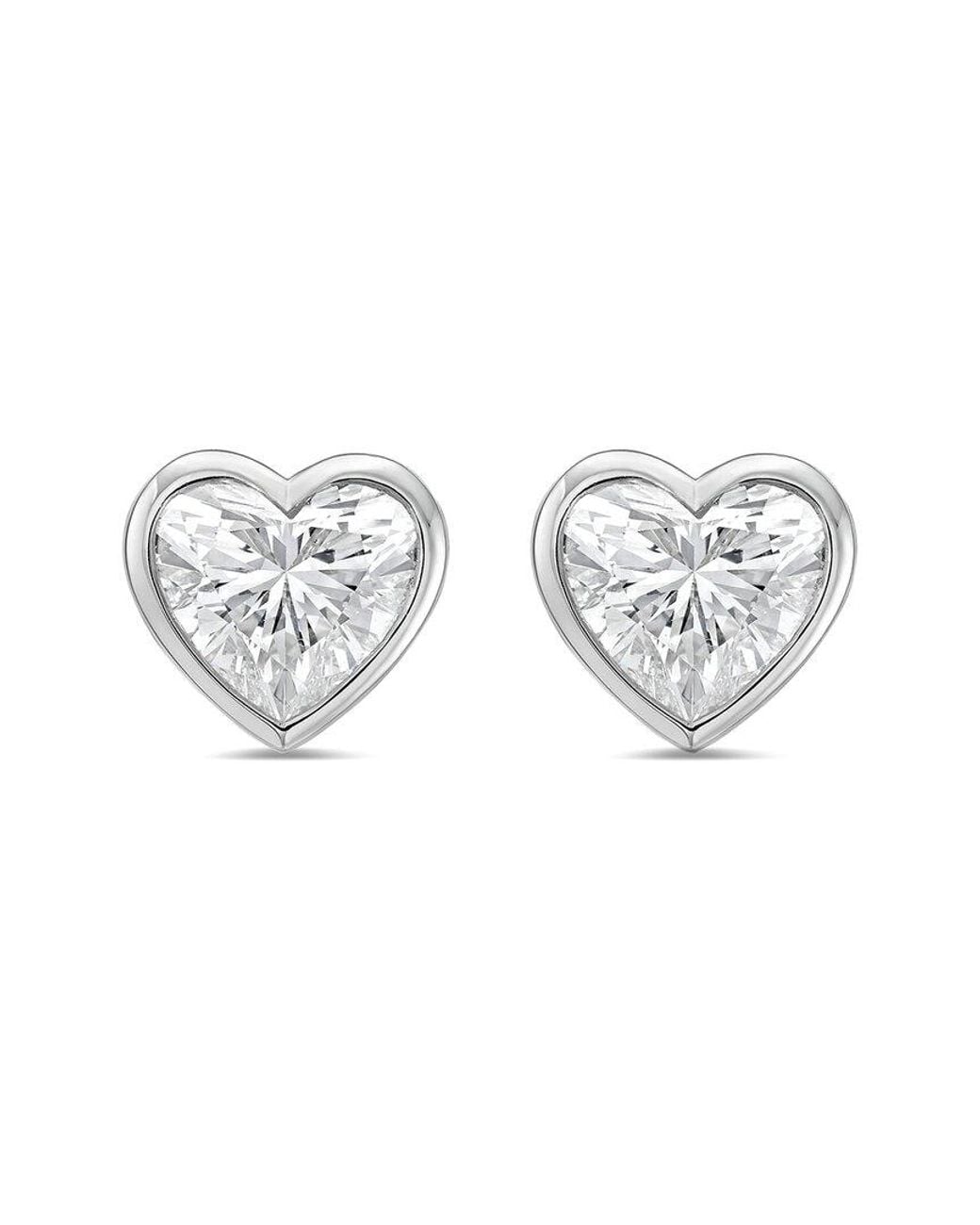Diana M White Diana M. 14K 1.50 Ct. Tw. Lab-Grown Diamond Stud Earrings