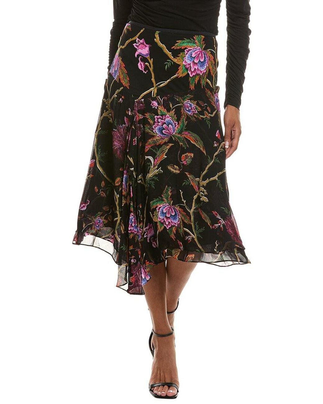 Diane von Furstenberg Black Loretta Skirt