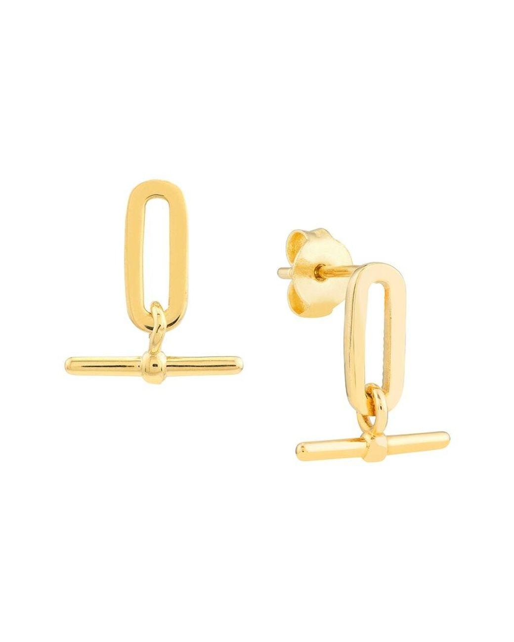 HAWLEY ST Metallic 14K Dangle Earrings