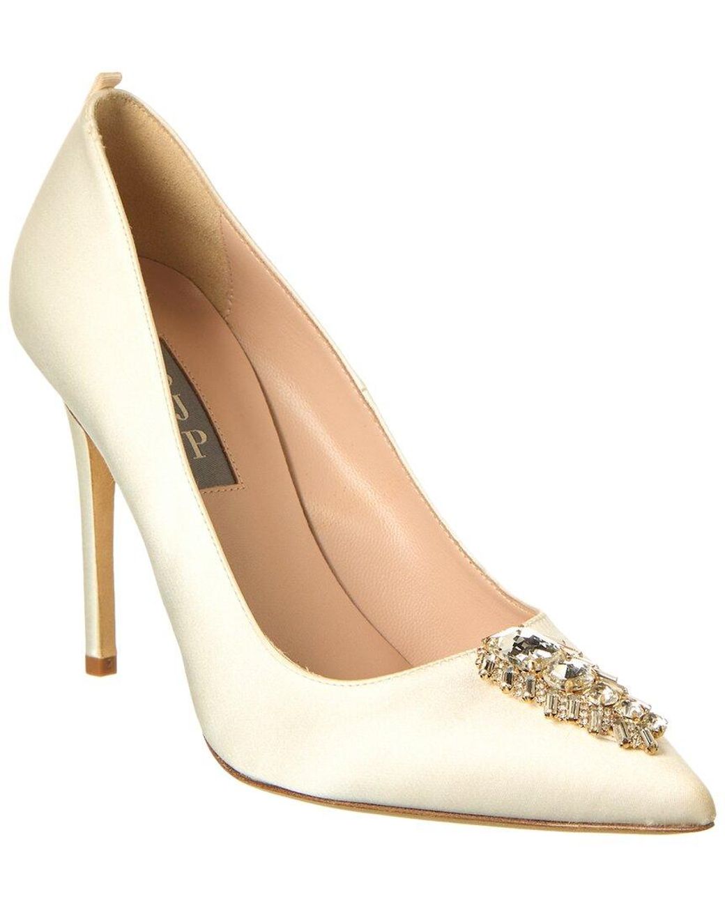 SJP by Sarah Jessica Parker White Tempest 100 Satin Pump