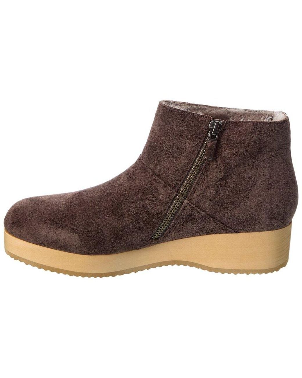 Eileen Fisher Brown Warm Suede Boot