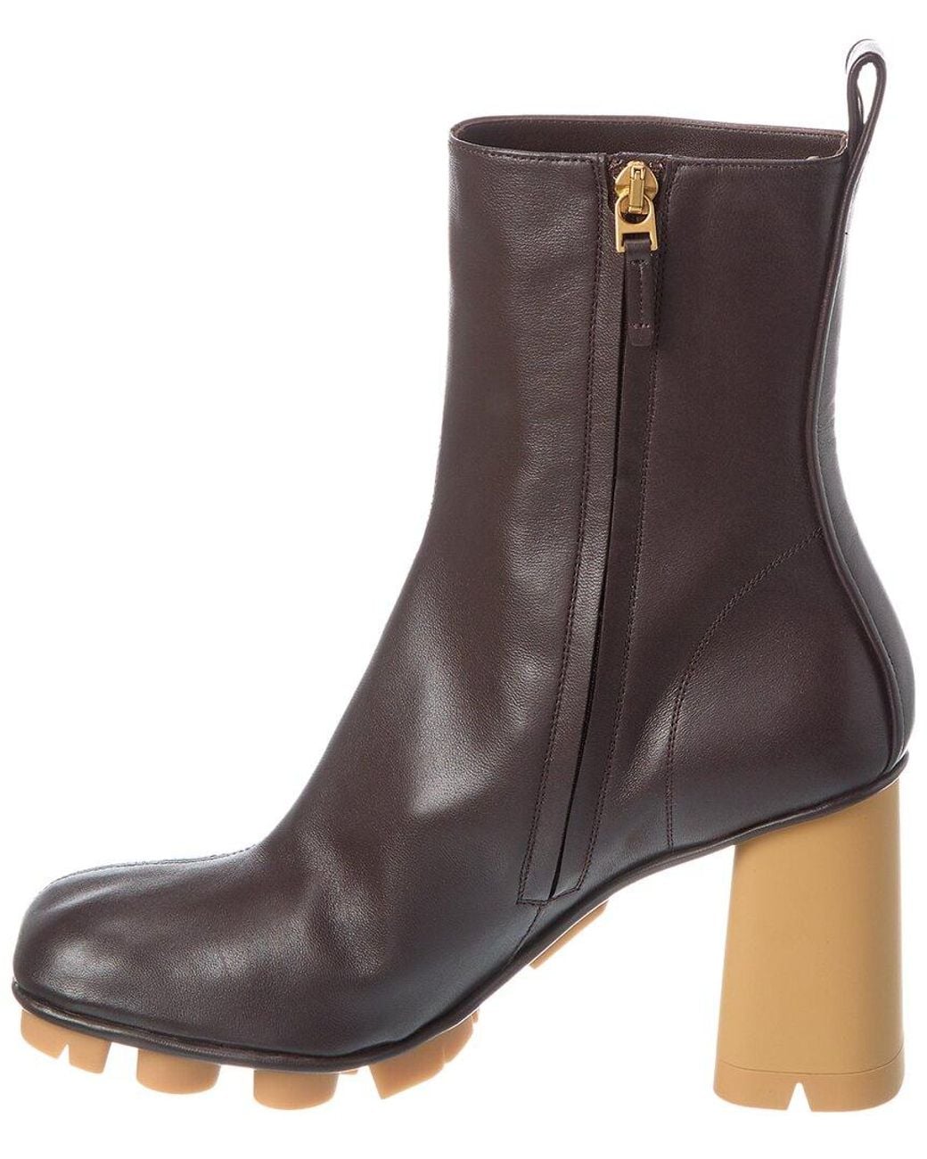 Bottega Veneta Brown Shore Leather Bootie