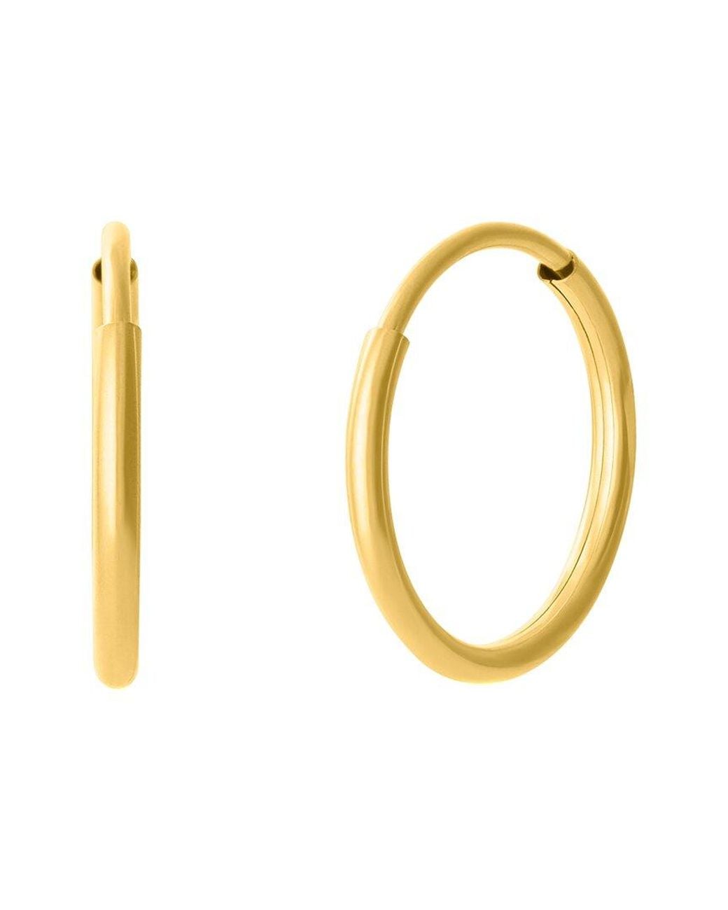 Italian Gold Metallic Max + Stone 14k Endless Earrings