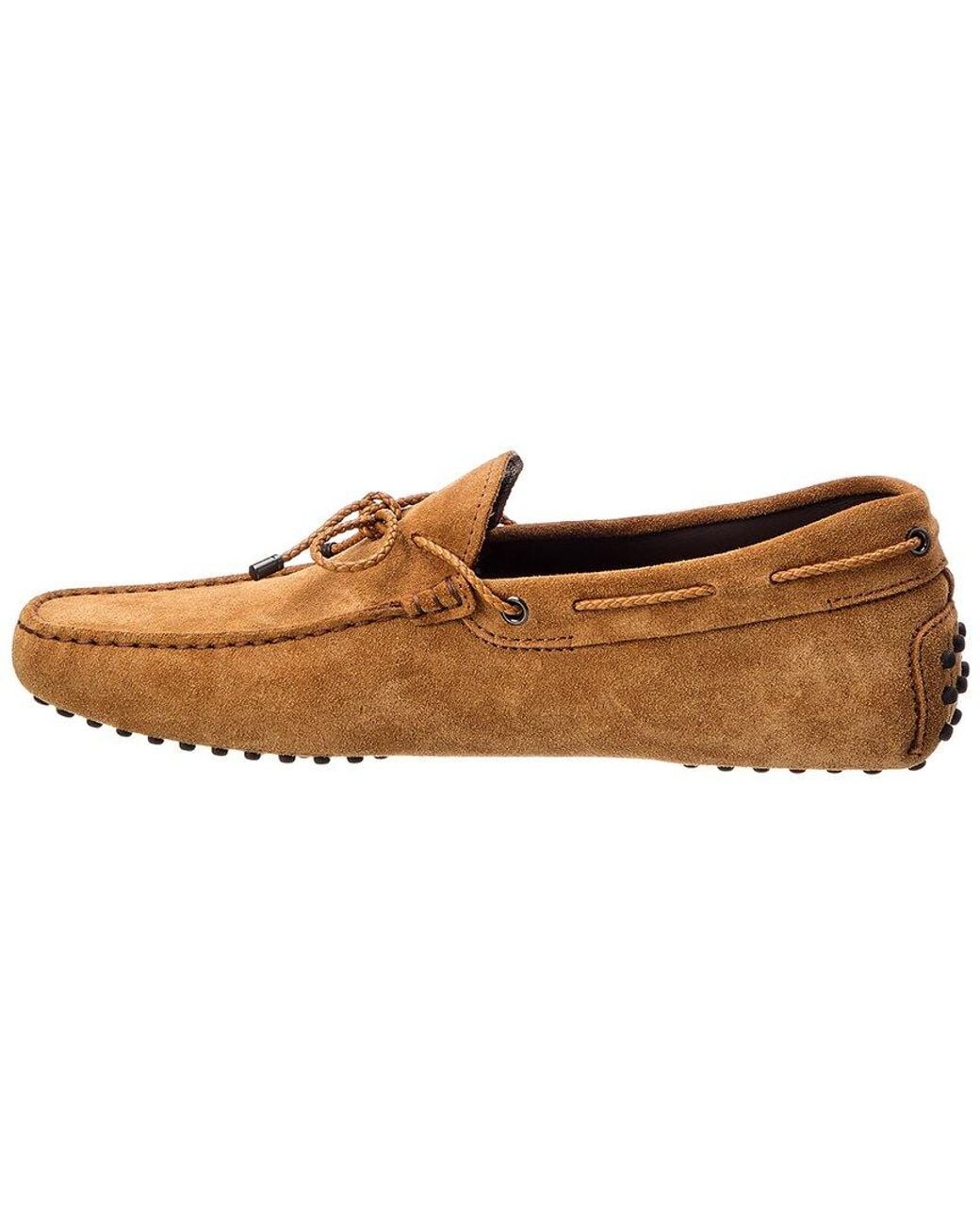 Tod's Brown Suede Driver for men