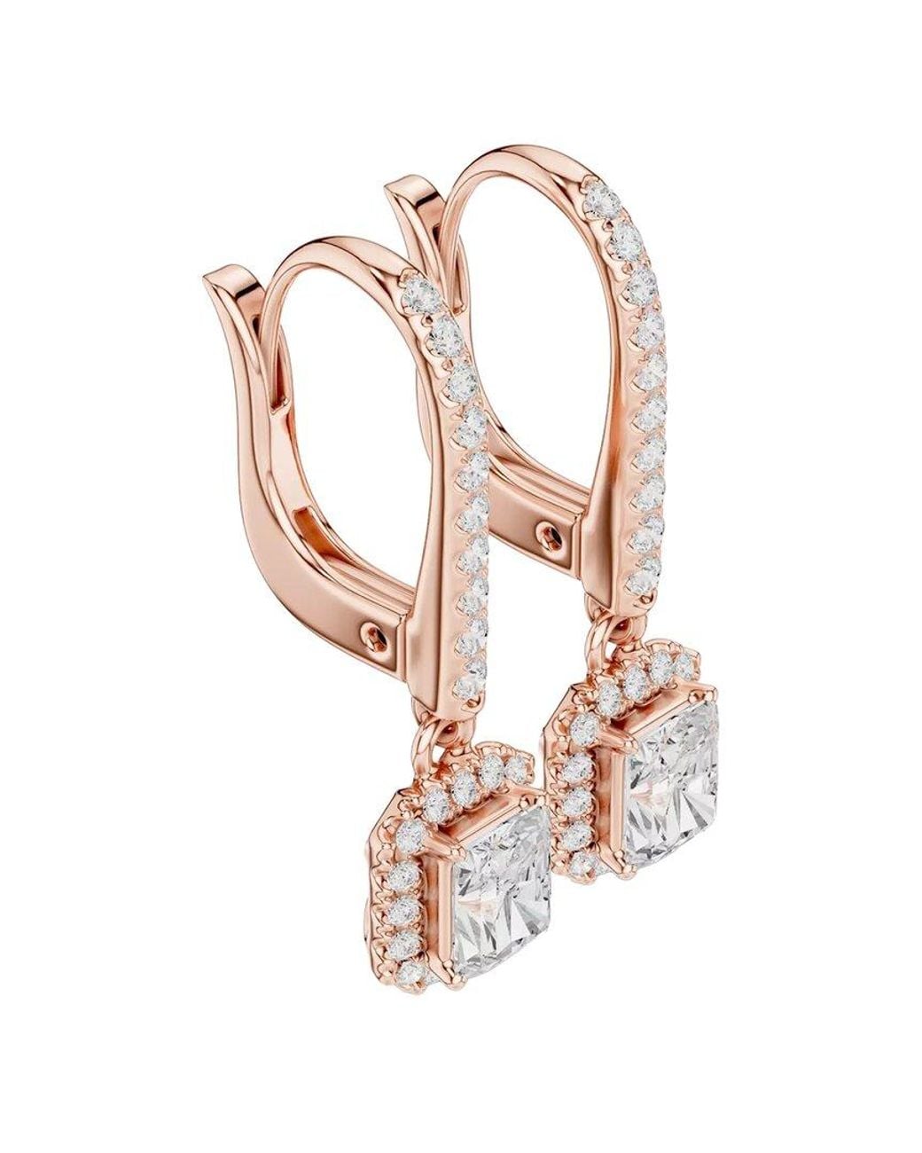 Lab Grown Diamonds White 14K Rose 0.85 Ct. Tw. Lab-Grown Diamond Earrings