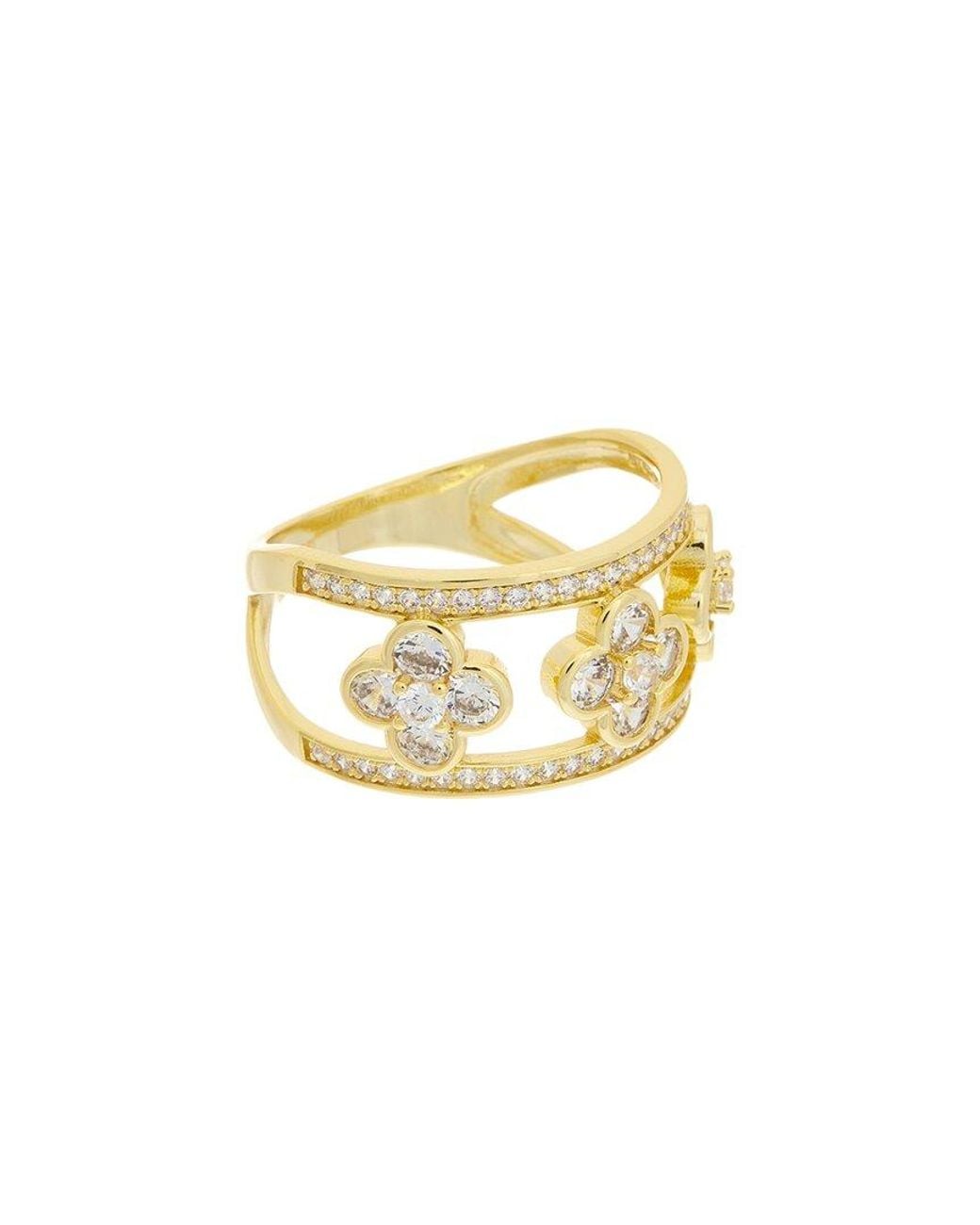 Juvell White 18K Plated Cz Ring
