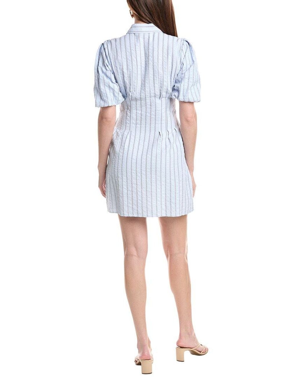 FLORA BEA NYC Blue Kcee Shirtdress