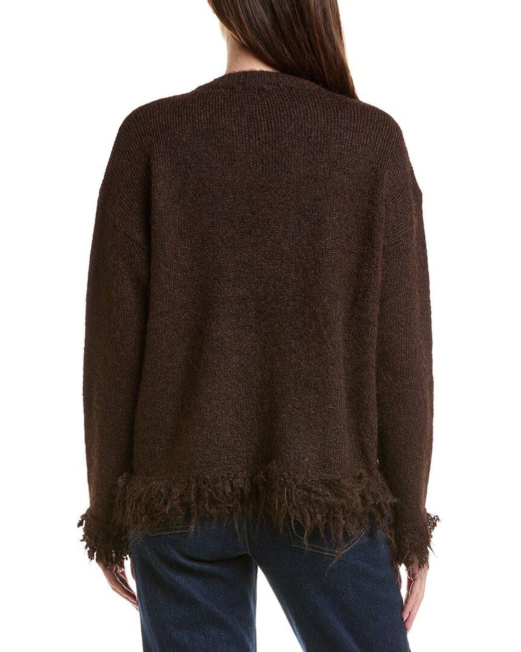 ANNA KAY Brown Ivonne Wool-Blend Cardigan
