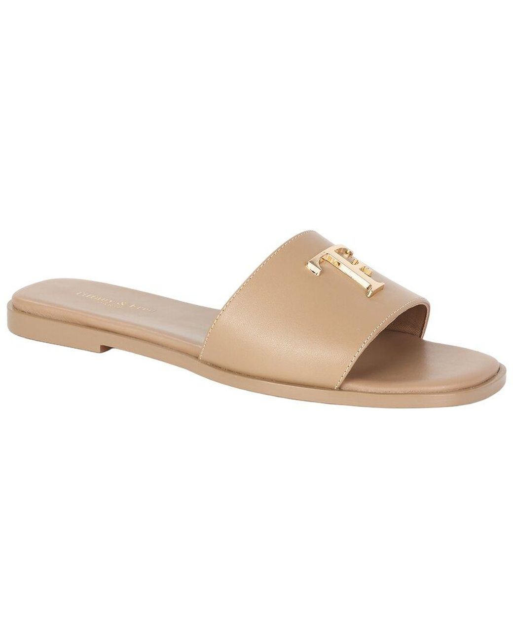 Tiffany & Fred Paris White Leather Sandal