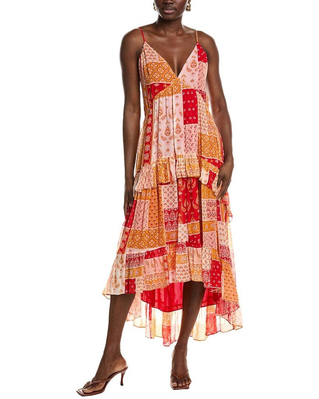 Ramy Brook Red Lura Maxi Dress
