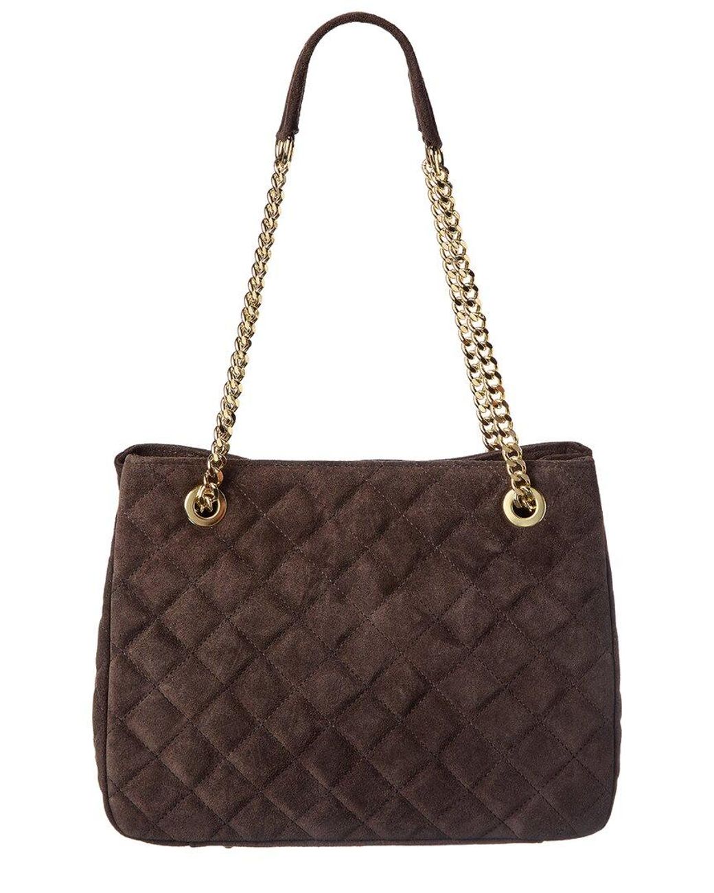 Isabella Rossetti Brown Ravenna Suede Handbag