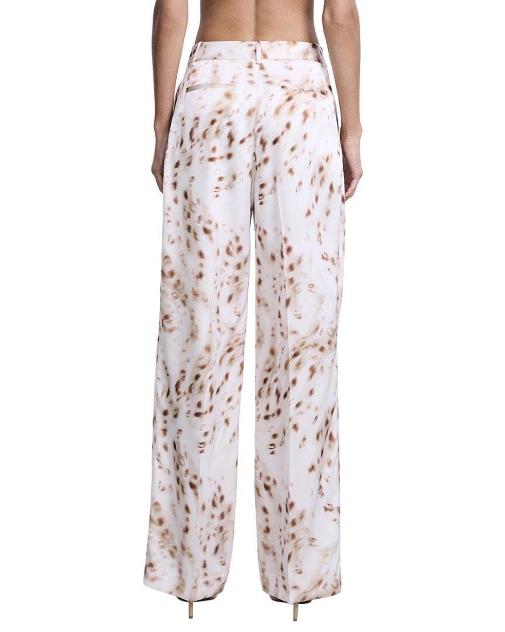 BCBGMAXAZRIA Multicolor Animal Print Relaxed Pant