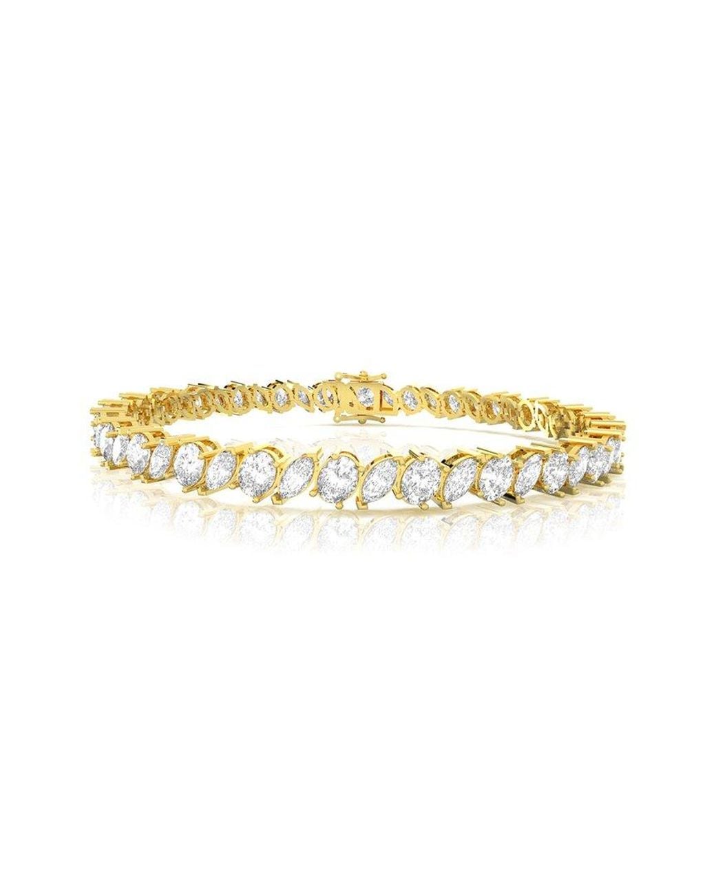 Amairah Metallic 14K 10.00 Ct. Tw. Lab-Grown Diamond Tennis Bracelet