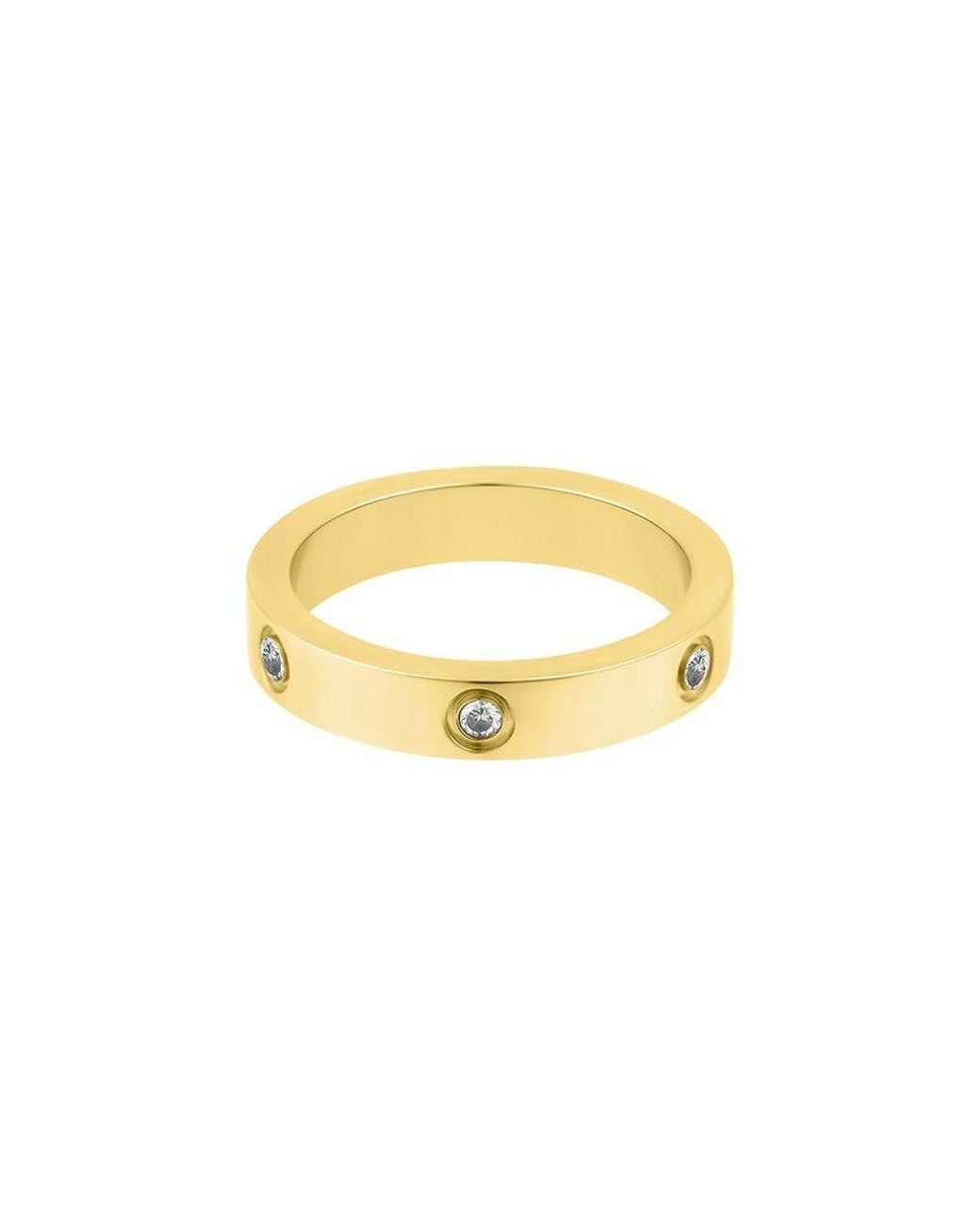 Adornia Metallic Cz 18K Plated Ring