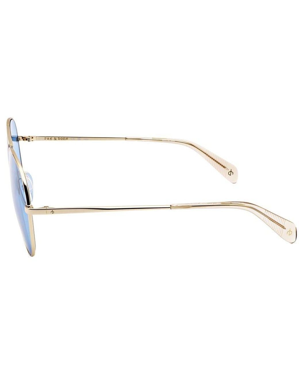 Rag & Bone Blue Rnb5052 59Mm Sunglasses