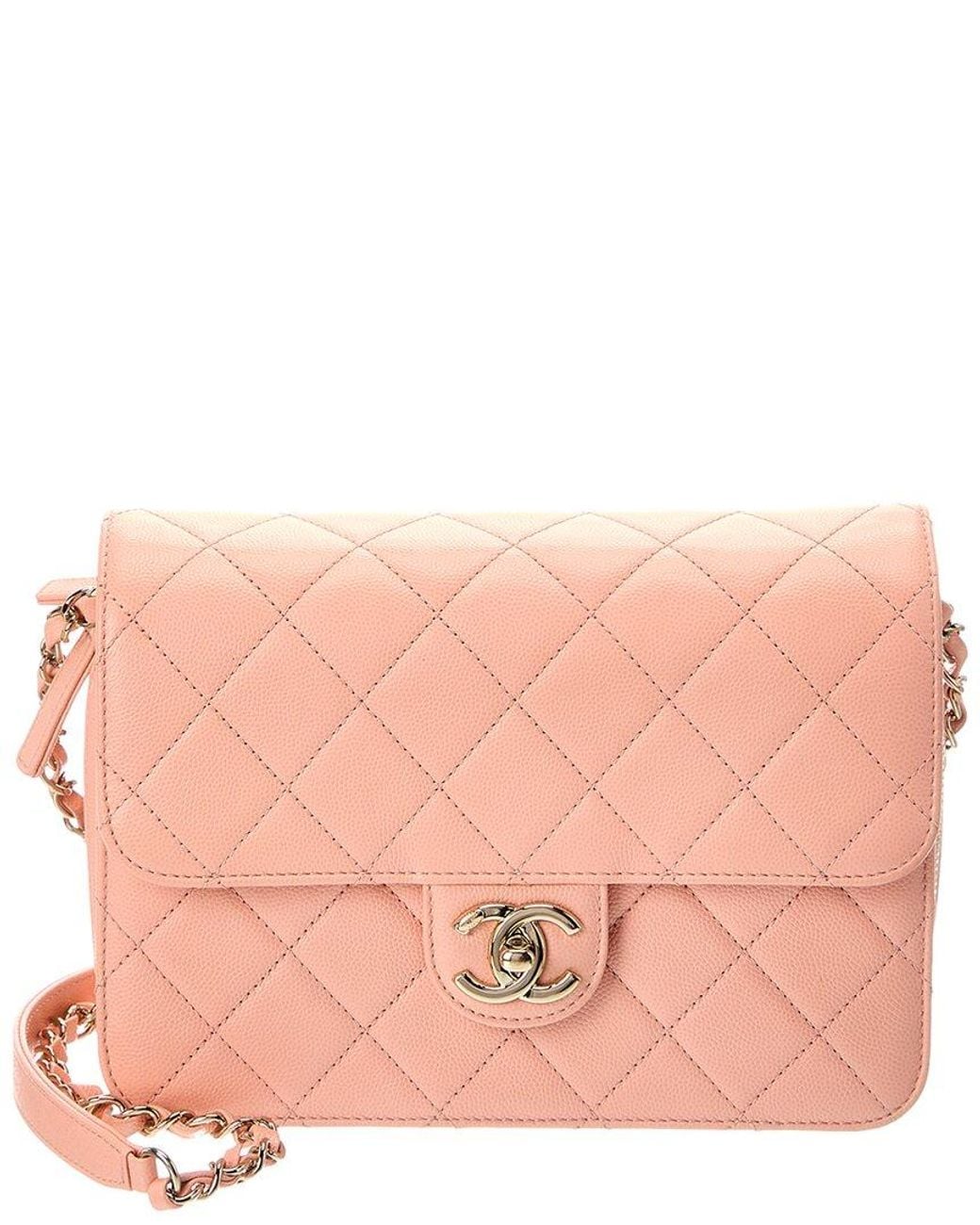 Chanel Pink Quilted Leather Matelasse Shoulder Bag (Authentic Pre-Loved)