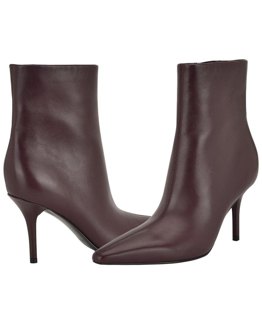 Nine West Purple Ohmy Leather Bootie