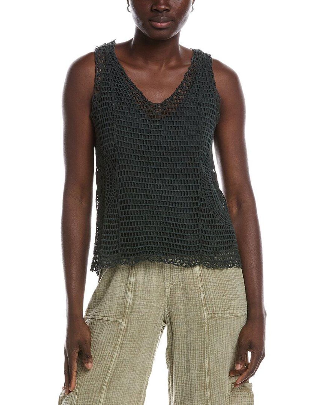 XCVI Black Grazie Tank Top