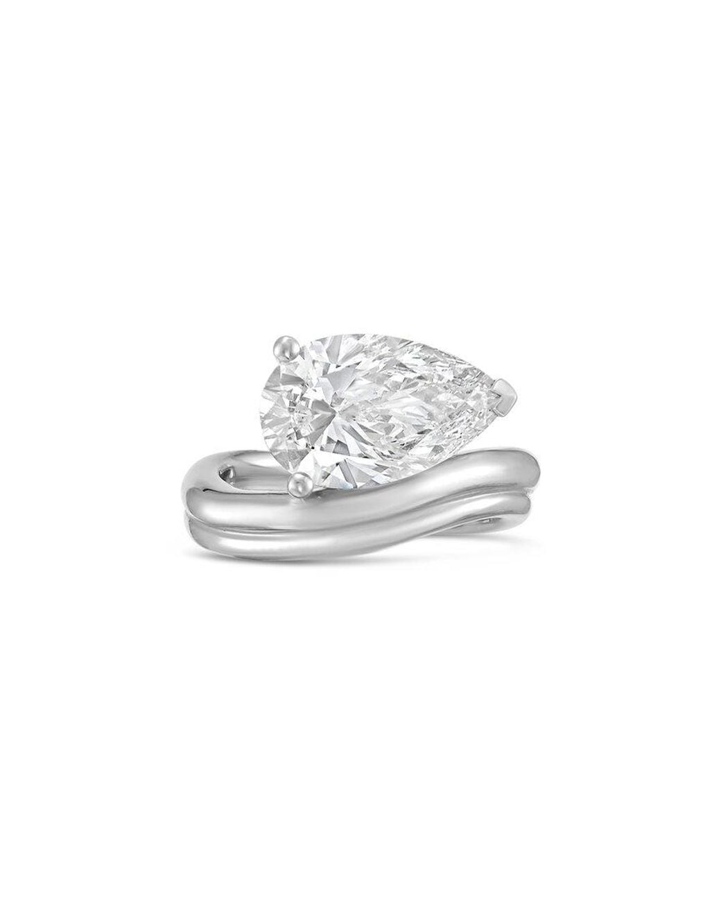 Diana M White Diana M. Platinum 10.00 Ct. Tw. Lab-Grown Diamond Solitaire Ring