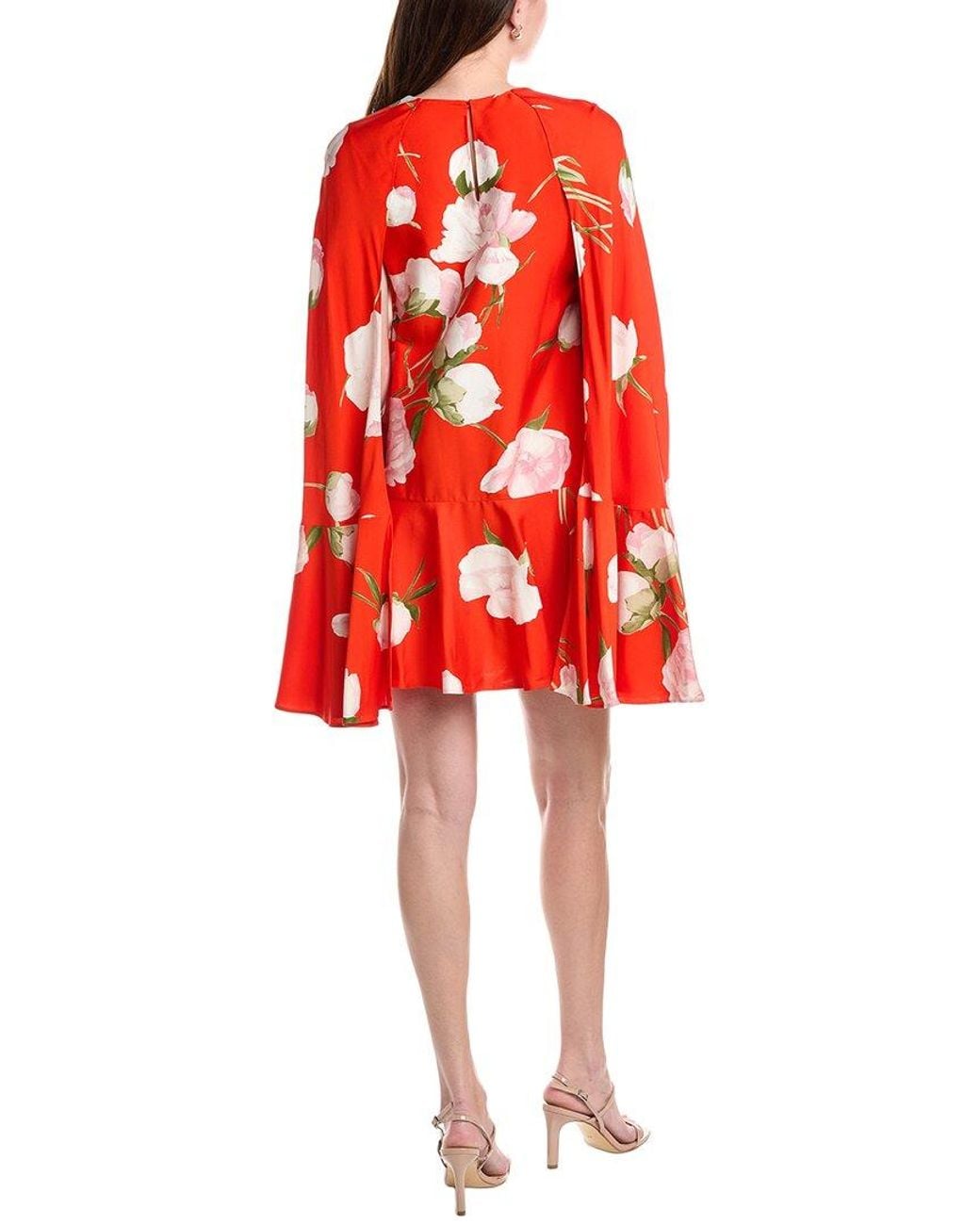 Valentino Red Silk-blend Mini Dress