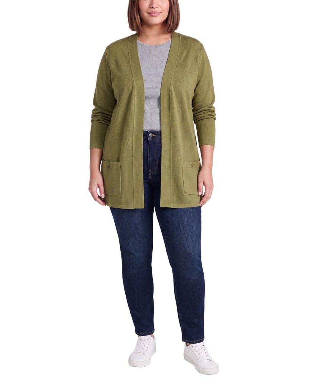 Anne Klein Green Plus Malibu Cardigan