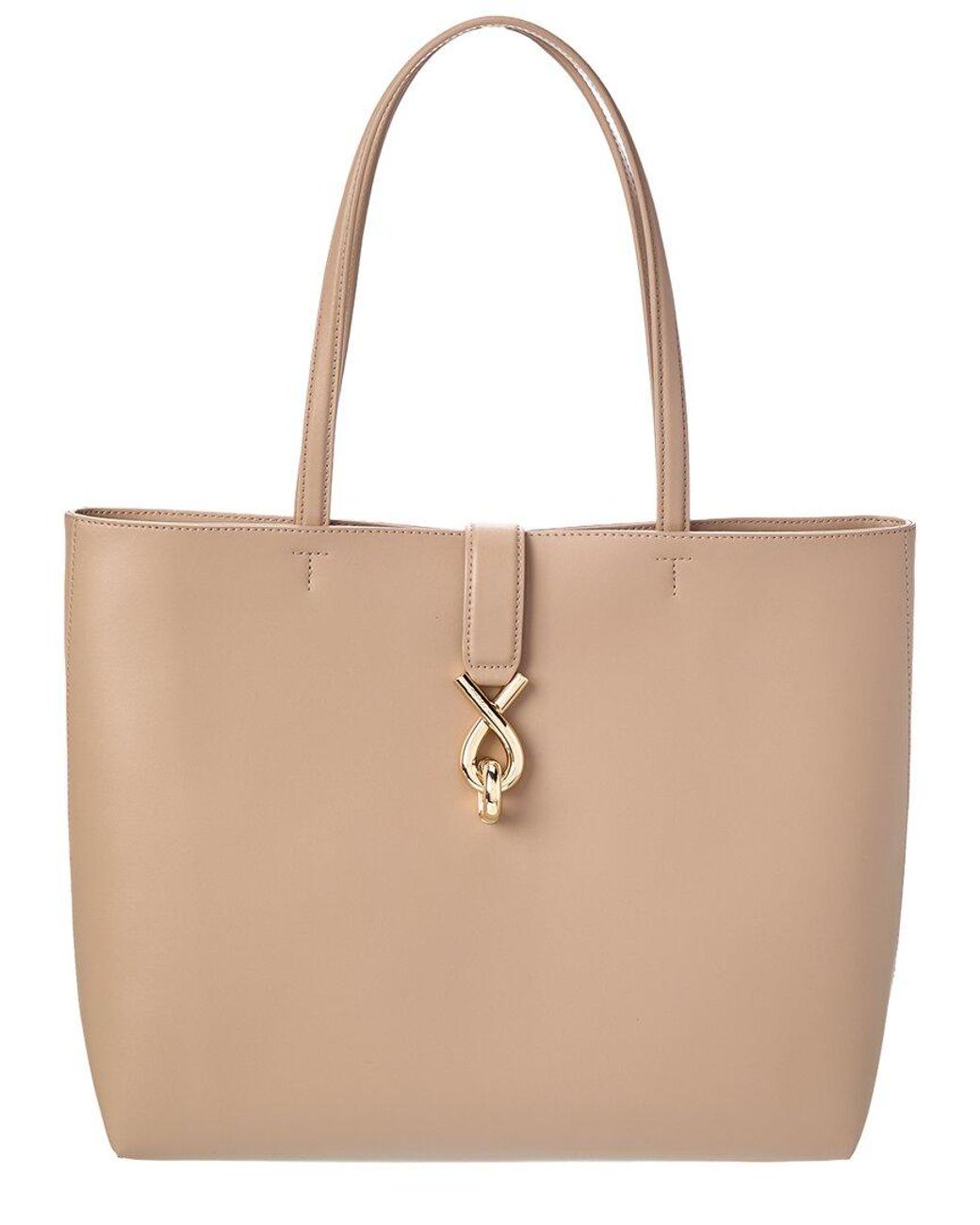Furla Mianova Large Leather Tote in Natural | Lyst
